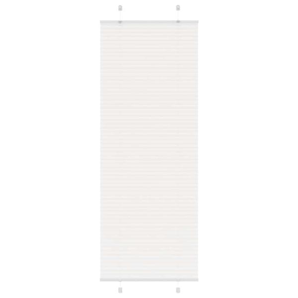 ARDEBO.de - Plissee Weiß 70x200 cm Stoffbreite 69,4 cm Polyester
