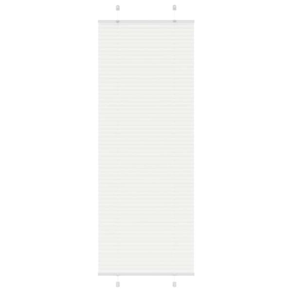 ARDEBO.de - Plissee Weiß 80x200 cm Stoffbreite 79,4 cm Polyester