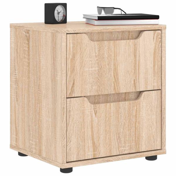 ARDEBO.de - Nachttisch VISNES Sonoma-Eiche 45x40x50 cm Holzwerkstoff
