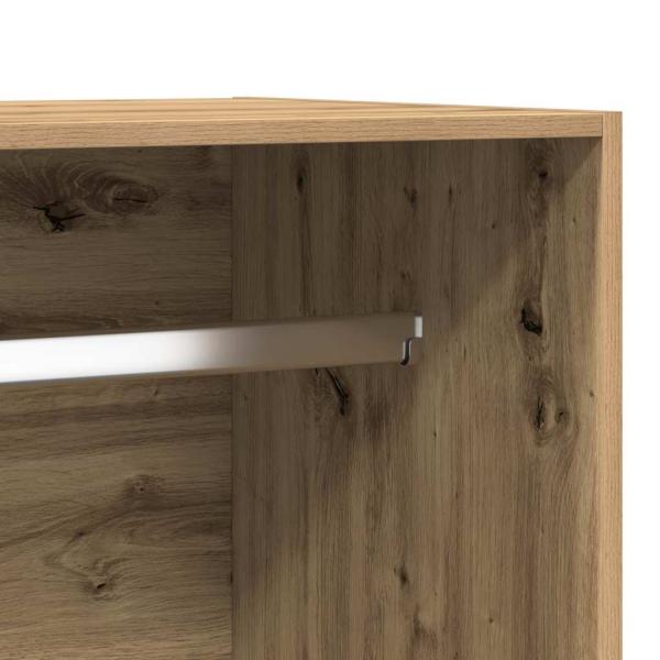 Kleiderschrank Artisan-Eiche 100x50x200 cm Holzwerkstoff