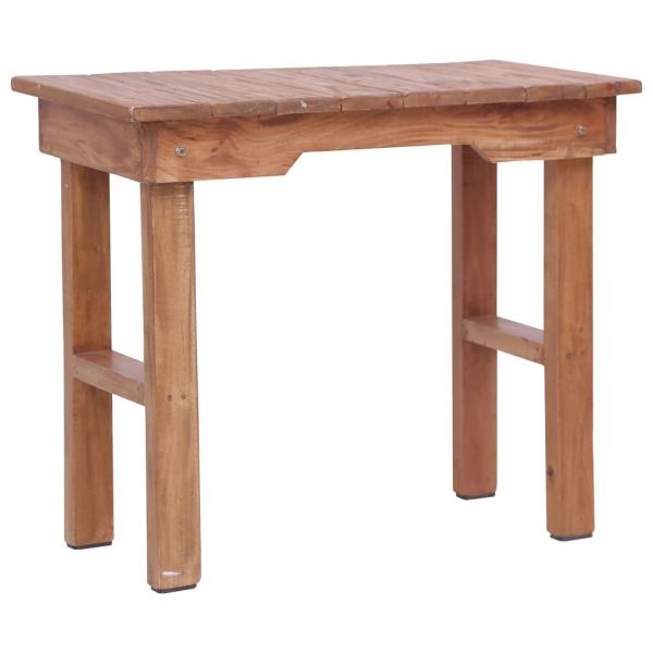 ARDEBO.de - Beistelltisch 70 x 35 x 60 cm Massivholz Mahagoni
