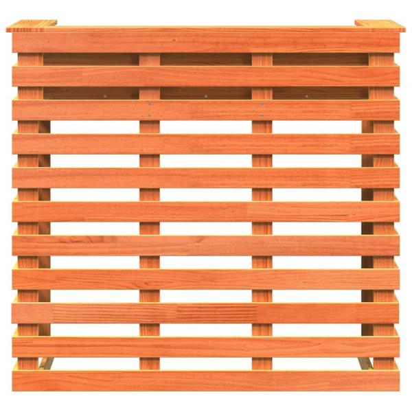 Gartenbar Wachsbraun 113,5x50x103 cm Massivholz Kiefer