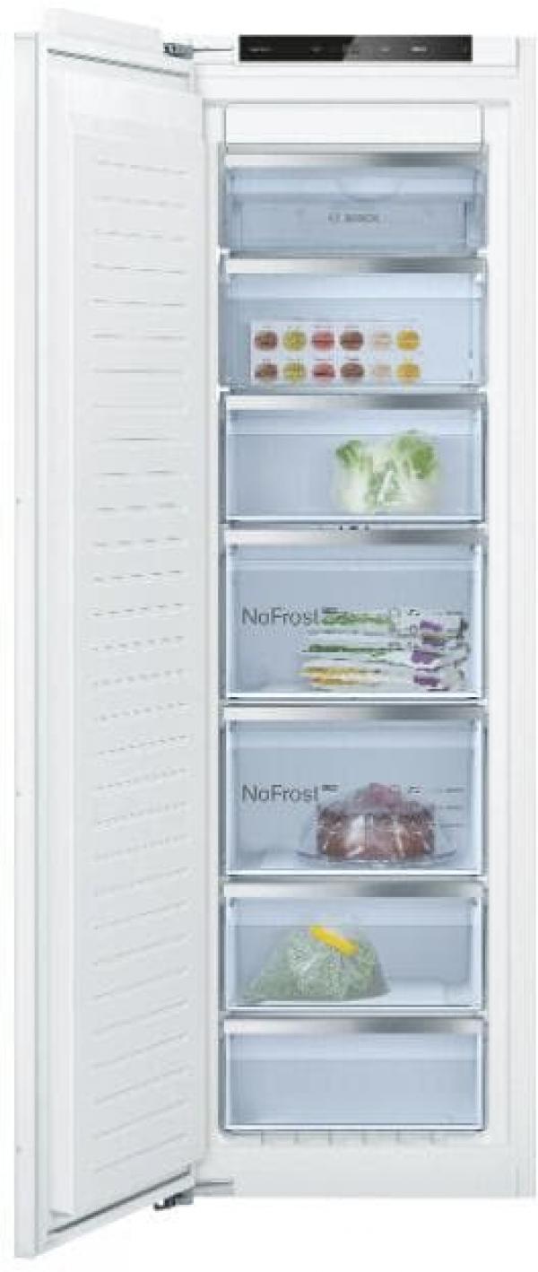 ARDEBO.de Bosch GIN81ACE0 Serie 6 Einbau Gefrierschrank, Nischenhöhe 177,5 cm, 212 L, Full No Frost, Festtürtechnik, Schnellgefrieren, weiß