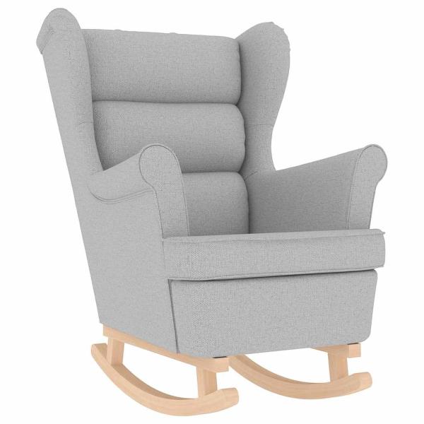 Schaukelsessel Wolkengrau 74x90x102 cm Stoff