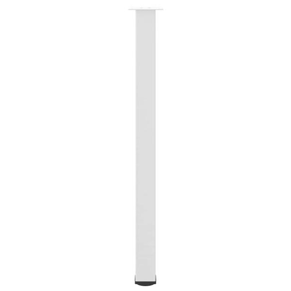 Couchtischbeine 4 Stk. Weiß 110-112 cm Stahl