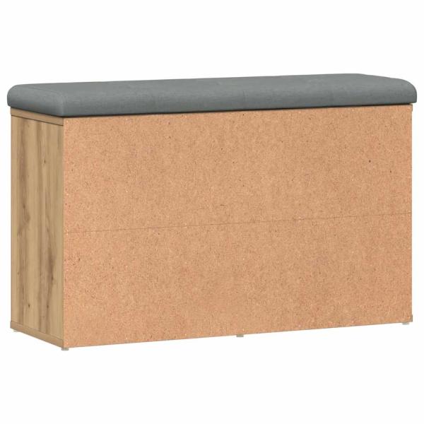 Schuhbank Artisan-Eiche 82x32x50 cm Holzwerkstoff