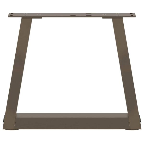 Couchtischbeine V-Form 2 Stück Naturstahl 40x(30-31,3) cm Stahl