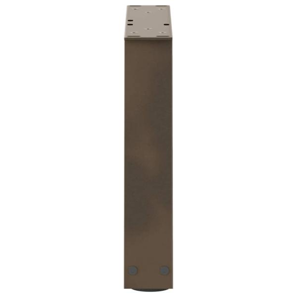 Couchtischbeine V-Form 2 Stück Naturstahl 40x(30-31,3) cm Stahl