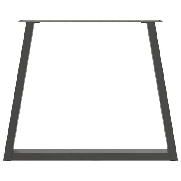 Esstisch Beine V-Form 3 Stück Anthrazit 70x(72-73,3) cm Stahl