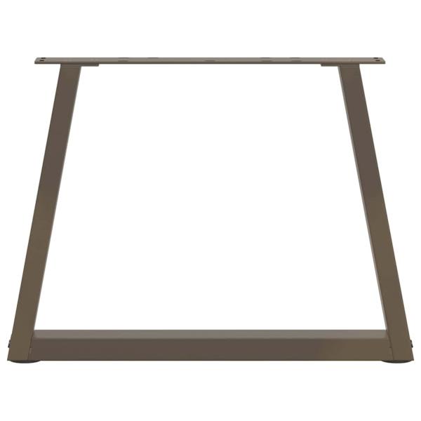Couchtischbeine V-Form 2 Stück Naturstahl 70x(42-43,3) cm Stahl