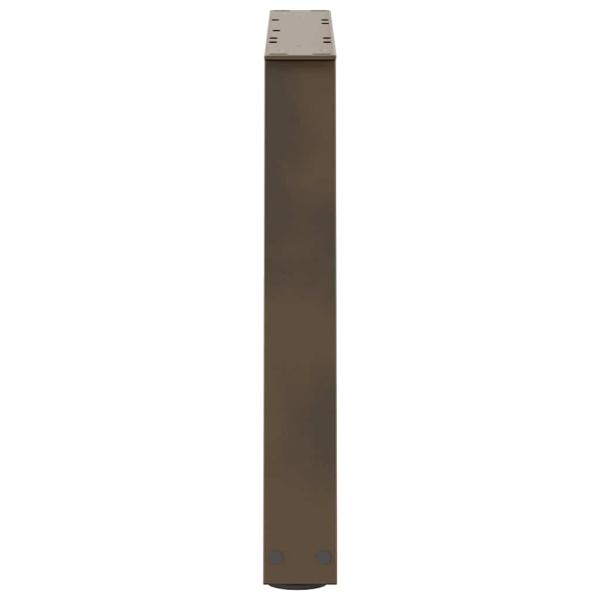 Couchtischbeine V-Form 2 Stück Naturstahl 70x(42-43,3) cm Stahl