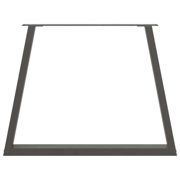 Esstisch Beine V-Form 2 Stück Anthrazit 90x(72-73,3) cm Stahl