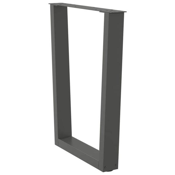 Esstisch Beine V-Form 2 Stück Anthrazit 60x(72-73,3) cm Stahl