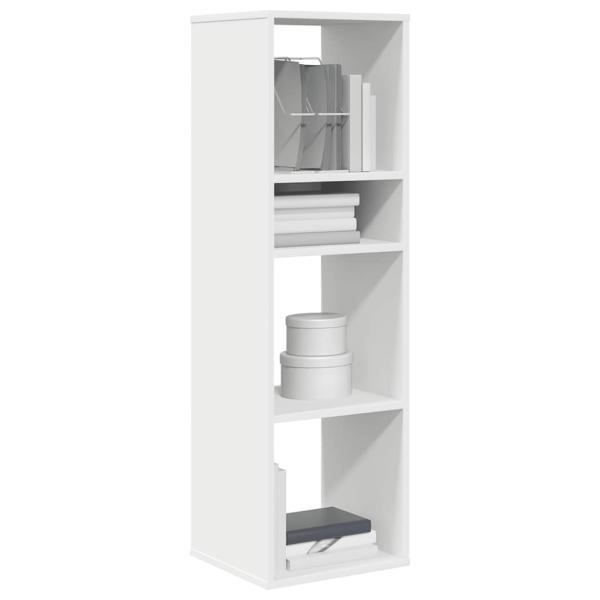 ARDEBO.de - Bücherregal Weiß 34x31x112 cm Holzwerkstoff