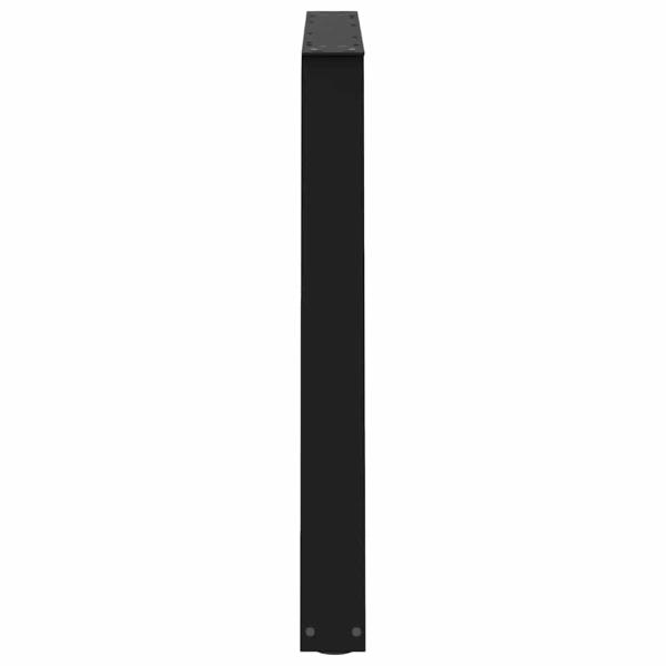 Esstischbeine V-Form 3 Stück Schwarz 90x(72-73,3) cm Stahl