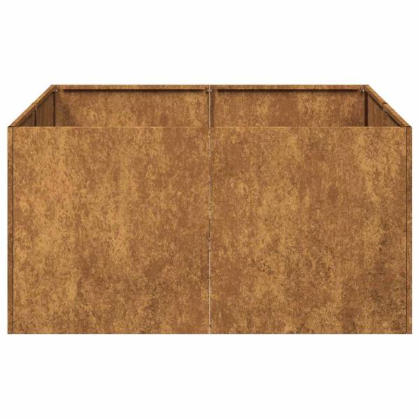 Pflanzkübel Rostig 80x80x40 cm Wetterfester Stahl