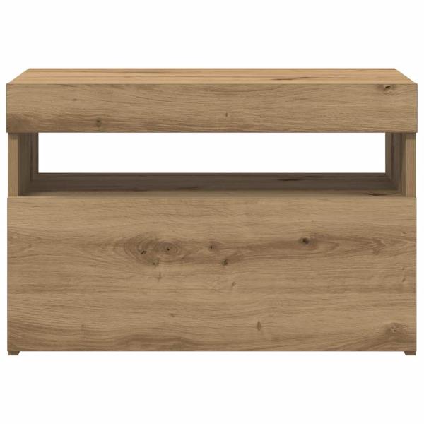 TV-Schrank mit LED-Leuchten Artisan-Eiche 60x35x40 cm