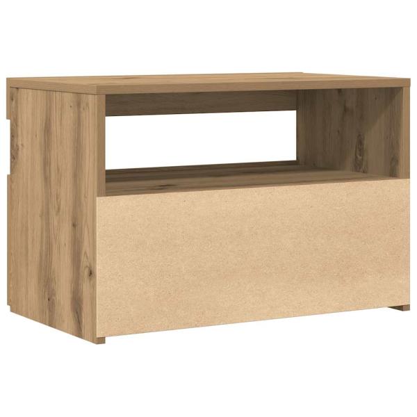 TV-Schrank mit LED-Leuchten Artisan-Eiche 60x35x40 cm