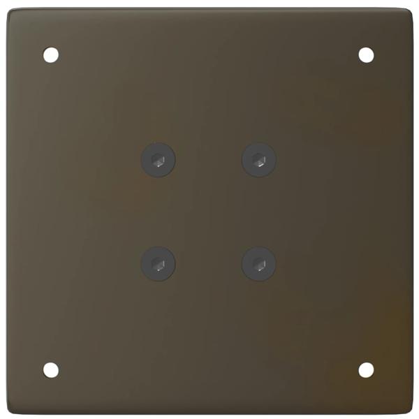 Couchtischbeine 4 Stk. Naturstahl 90-92 cm Stahl