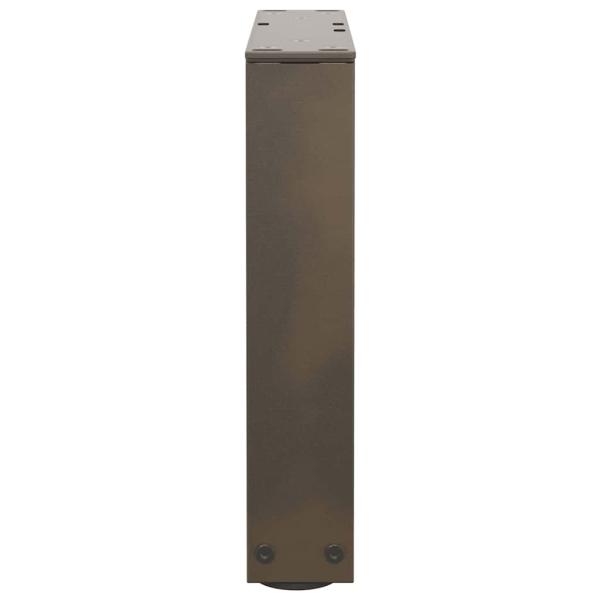 Couchtischbeine V-Form 2 Stück Naturstahl 30x(30-31,3) cm Stahl