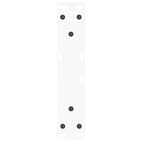 Esstisch Beine V-Form 2 Stück Weiß 30x(30-31,3) cm Stahl