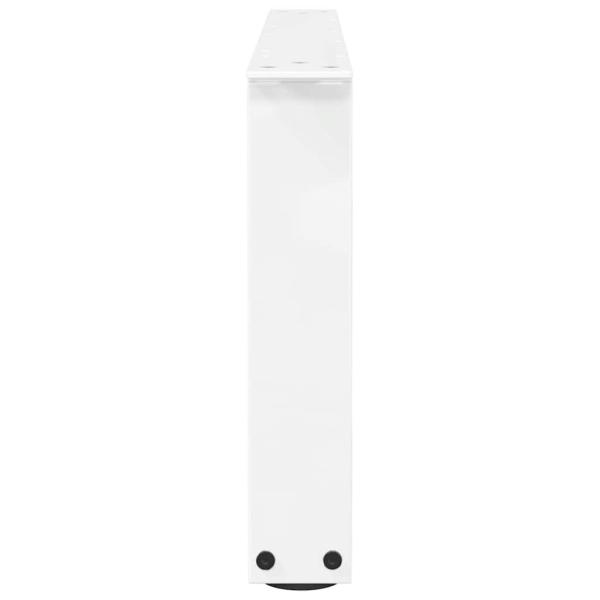 Esstischbeine V-Form 2 Stück Weiß 70x(30-31,3) cm Stahl