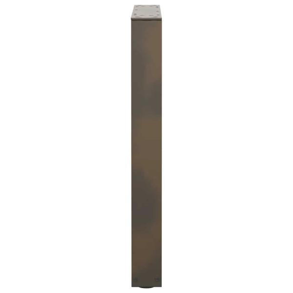 Esstischbeine V-Form 2 Stück Naturstahl 60x(72-73,3) cm Stahl