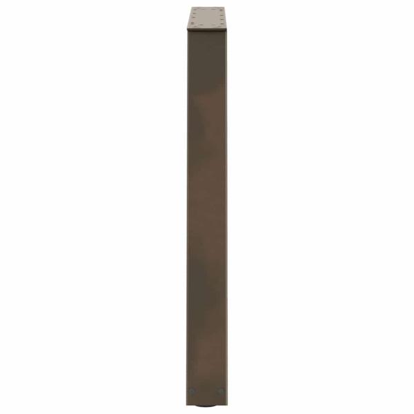 Esstischbeine V-Form 3 Stück Naturstahl 70x(72-73,3) cm Stahl