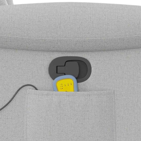 Massagesessel Wolkengrau Stoff