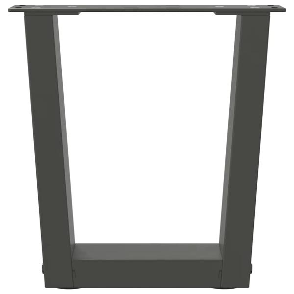 Couchtischbeine V-Form 2 Stück Anthrazit 40x(30-31,3) cm Stahl