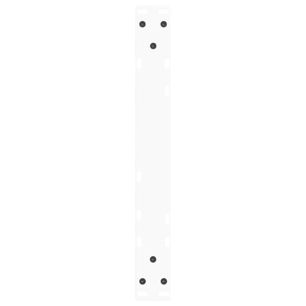 Esstisch Beine V-Form 2 Stück Weiß 60x(42-43,3) cm Stahl