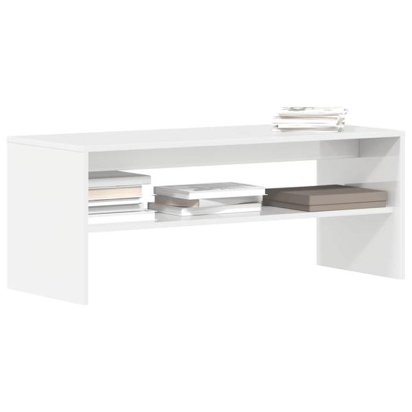 ARDEBO.de - TV-Schrank Hochglanz-Weiß 100x40x40 cm Holzwerkstoff