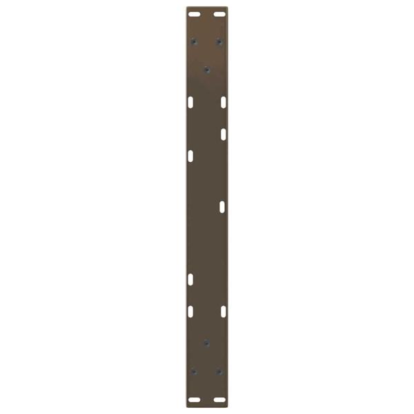 ARDEBO.de - Esstisch Beine V-Form 2 Stück Naturstahl 60x(30-31,3) cm Stahl