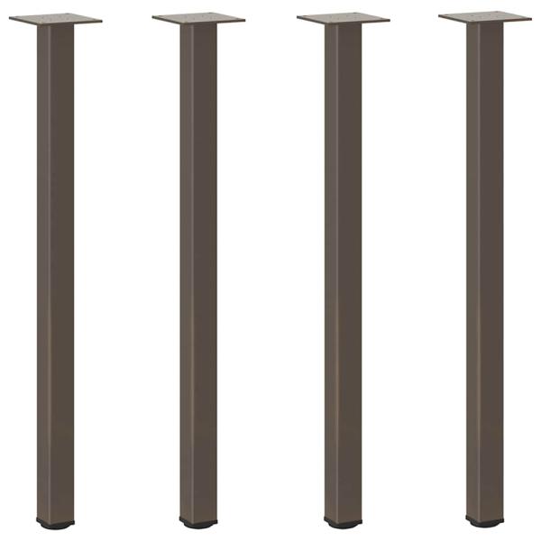 Couchtischbeine 4 Stk. Naturstahl 72-74 cm Stahl