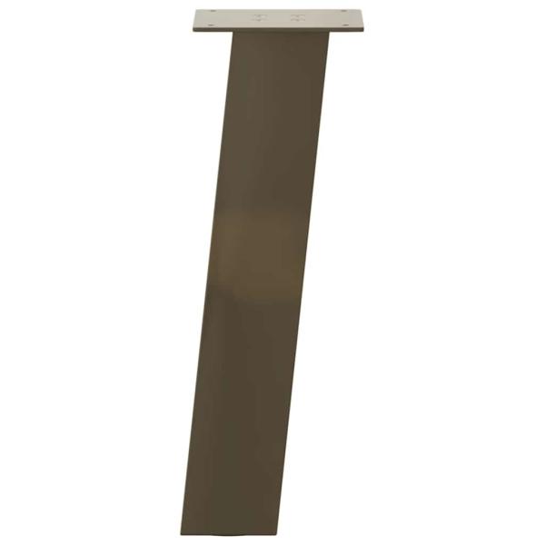 Couchtischbeine 4 Stk. Naturstahl 42 cm Stahl
