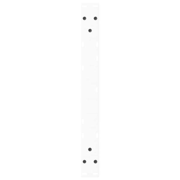 Esstischbeine V-Form 2 Stück Weiß 50x(30-31,3) cm Stahl