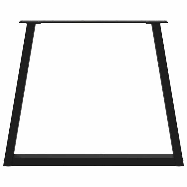 Esstisch Beine V-Form 3 Stück Schwarz 80x(72-73,3) cm Stahl