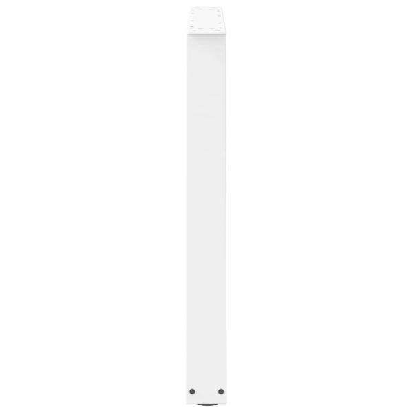Esstischbeine V-Form 2 Stück Weiß 100x(72-73,3) cm Stahl