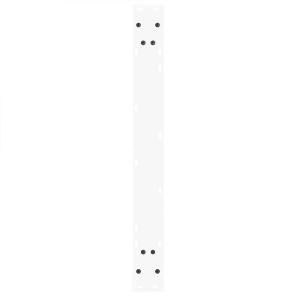 Esstischbeine V-Form 2 Stück Weiß 100x(72-73,3) cm Stahl