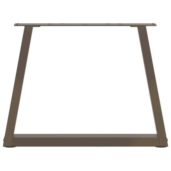Couchtischbeine V-Form 2 Stück Naturstahl 60x(42-43,3) cm Stahl