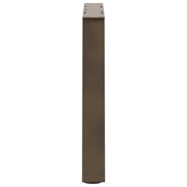 Couchtischbeine V-Form 2 Stück Naturstahl 60x(42-43,3) cm Stahl