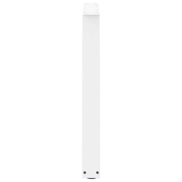 Esstischbeine V-Form 3 Stück Weiß 100x(72-73,3) cm Stahl