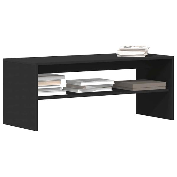 ARDEBO.de - TV-Schrank Schwarz 100x40x40 cm Holzwerkstoff