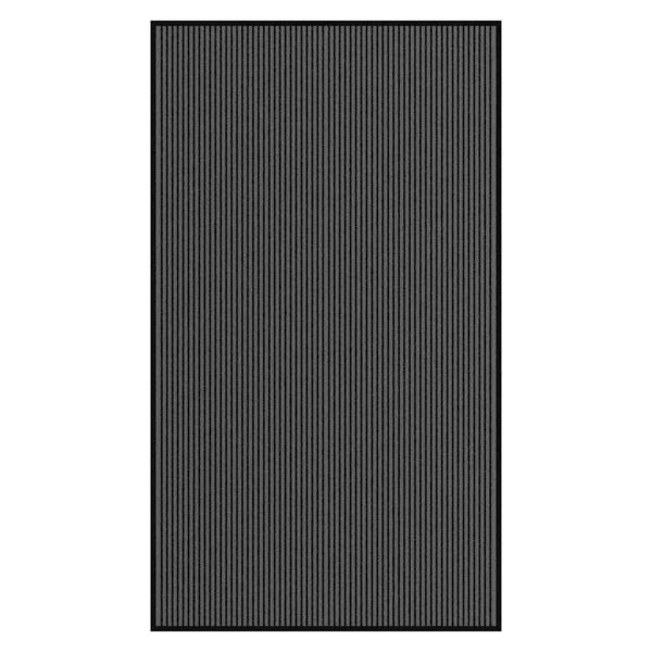 ARDEBO.de - Fußmatte Streifen Schwarz und Grau 115x200 cm