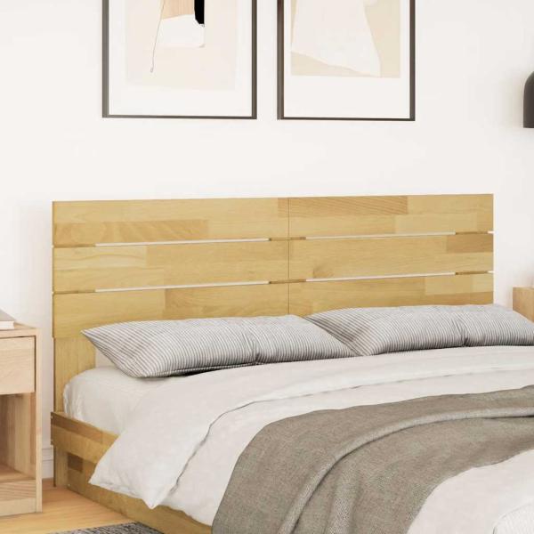 Kopfteil 140 cm Massivholz Eiche