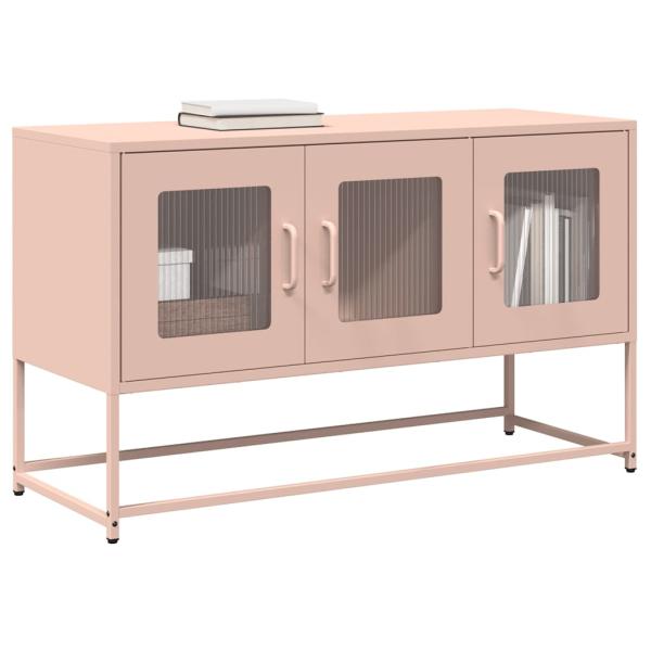 ARDEBO.de - TV-Schrank Rosa 100,5x39x60,5 cm Kaltgewalzter Stahl