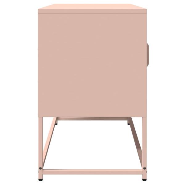 TV-Schrank Rosa 100,5x39x60,5 cm Kaltgewalzter Stahl