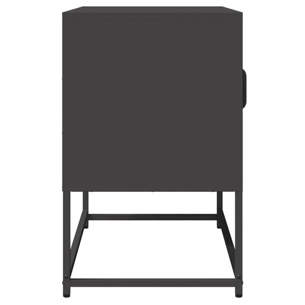 TV-Schrank Schwarz 68x39x60,5 cm Kaltgewalzter Stahl