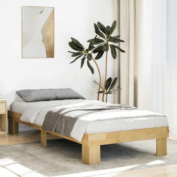 ARDEBO.de - Massivholzbett ohne Matratze 100x200 cm Eichenholz