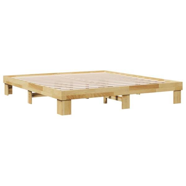 Massivholzbett ohne Matratze 180x200 cm Eichenholz
